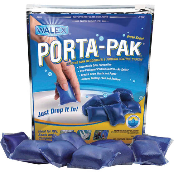 Walex Porta-Pak Toilet Additive Sachets - Ocean Breeze, 15 Pack, , bcf_hi-res