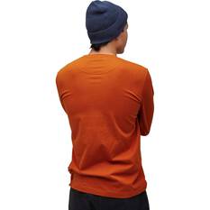 Macpac Men's Vintage Embroidered Long Sleeve T-Shirt, Autumnal, bcf_hi-res