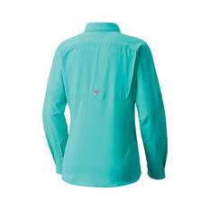 Columbia Women's Low Drag Offshore Long Sleeve Fishing Shirt, Electric Turquoise, bcf_hi-res