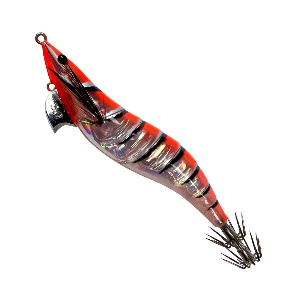 Ocean's Legacy Egi Seek Squid Jig 3.0 Tiger Prawn, Tiger Prawn, bcf_hi-res