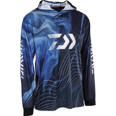 Daiwa Men's Hooded Fishing Shirt, Navy, bcf_hi-res