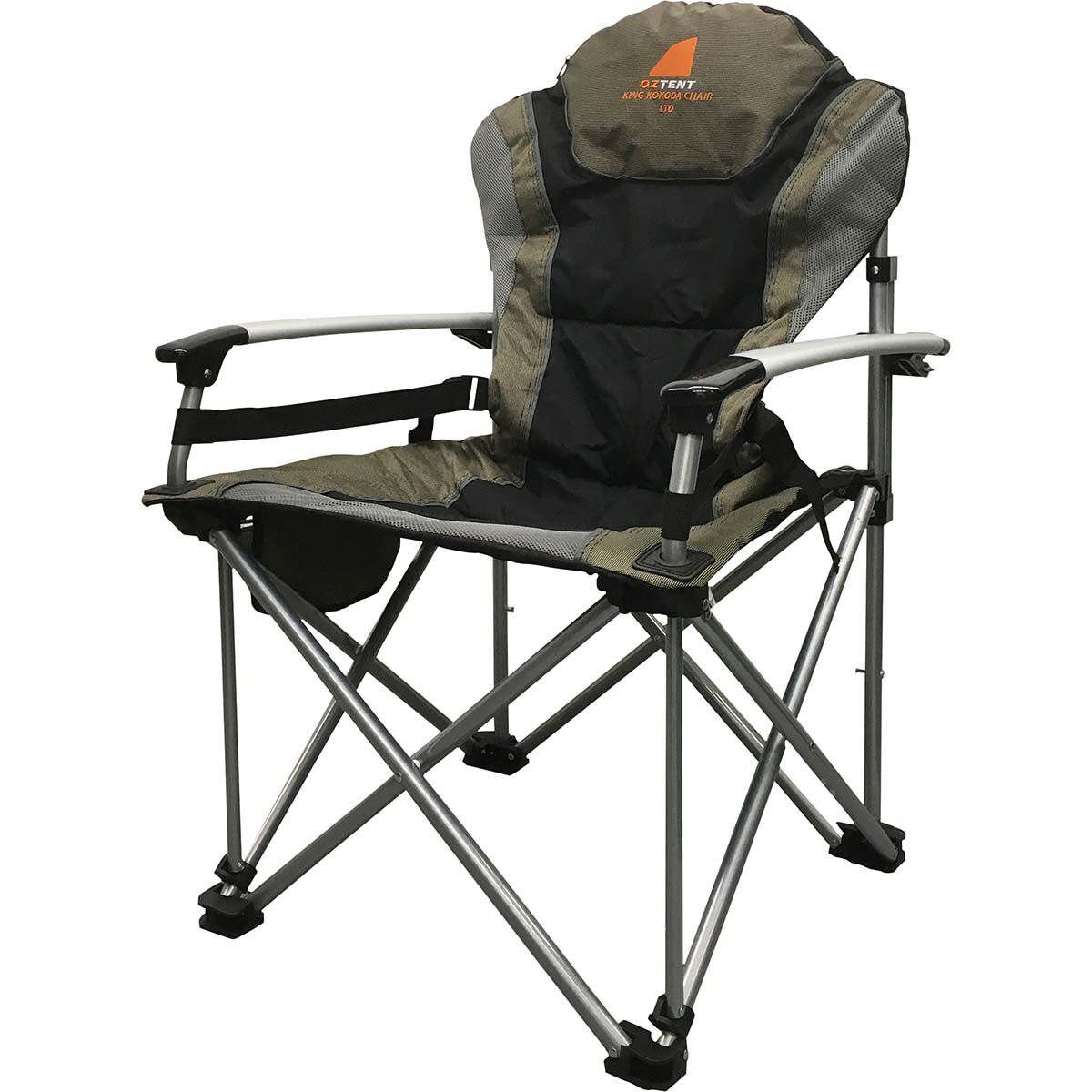 oztent king kokoda camping outdoor chair with lumbar support