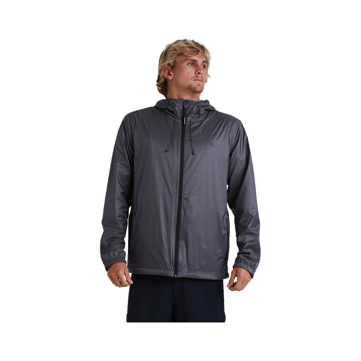 Quiksilver Men's Waterwind Rain Jacket Granite BCF