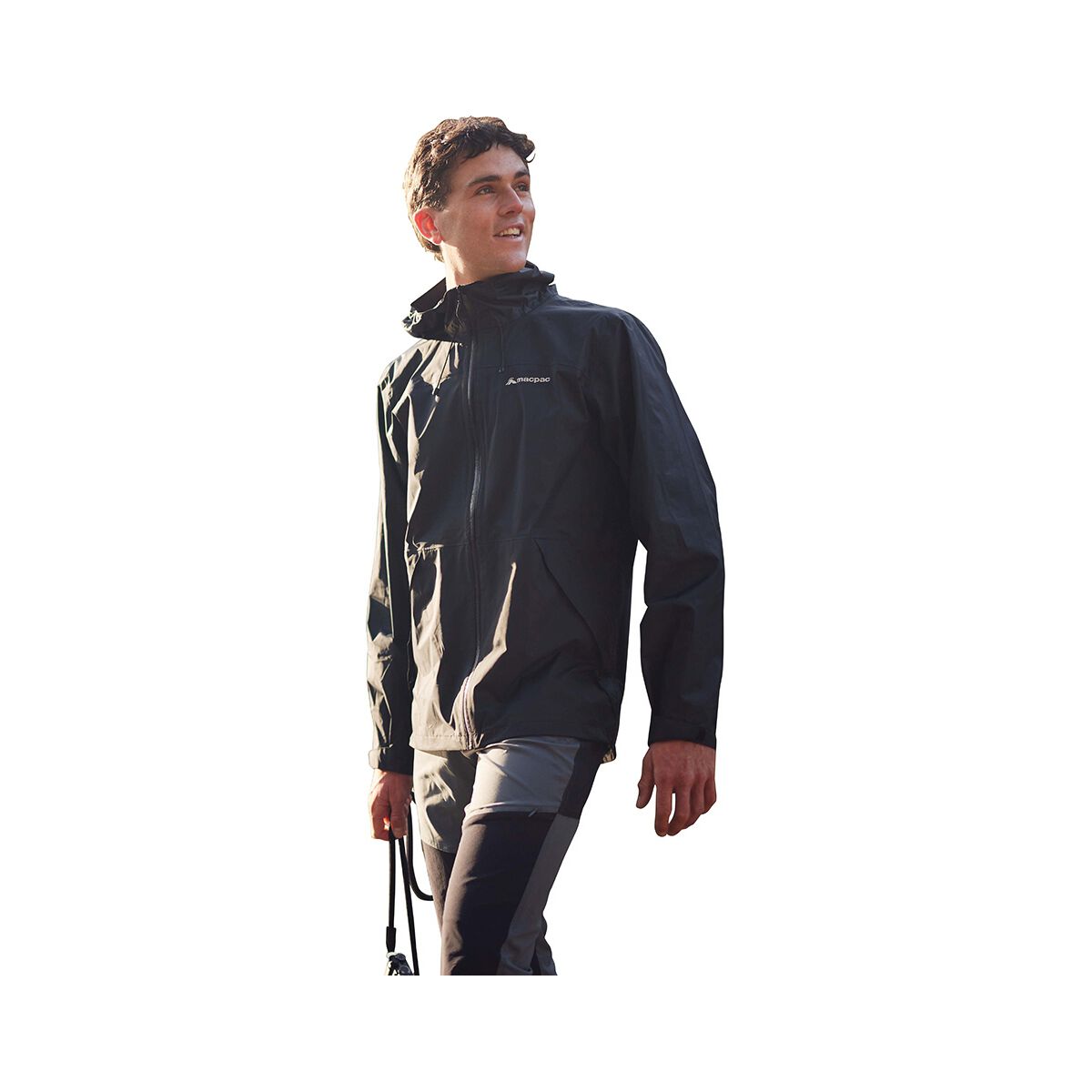 Macpac Men's Mistral Rain Jacket, Black, bcf_hi-res
