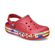 Crocs Unisex Baya Band Paint Splash Clogs Pepper Black C10, Pepper Black, bcf_hi-res