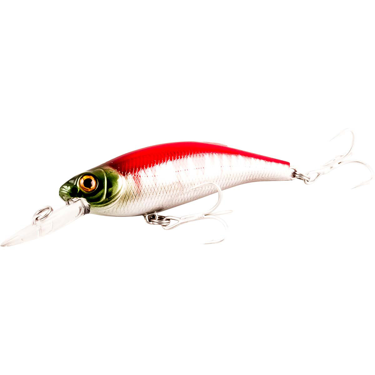 Atomic Hardz Shiner Mid Hard Body Lure 75mm Blood Red, Blood Red, bcf_hi-res