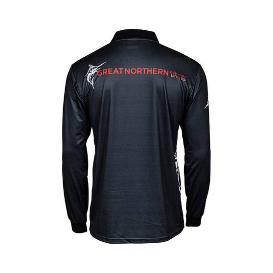 The Great Northern Men's Sublimated Polo, Dark Grey, bcf_hi-res