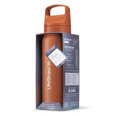 Lifestraw Stainless Steel Go Bottle 2.0 with Filter 700ml Orange, Orange, bcf_hi-res