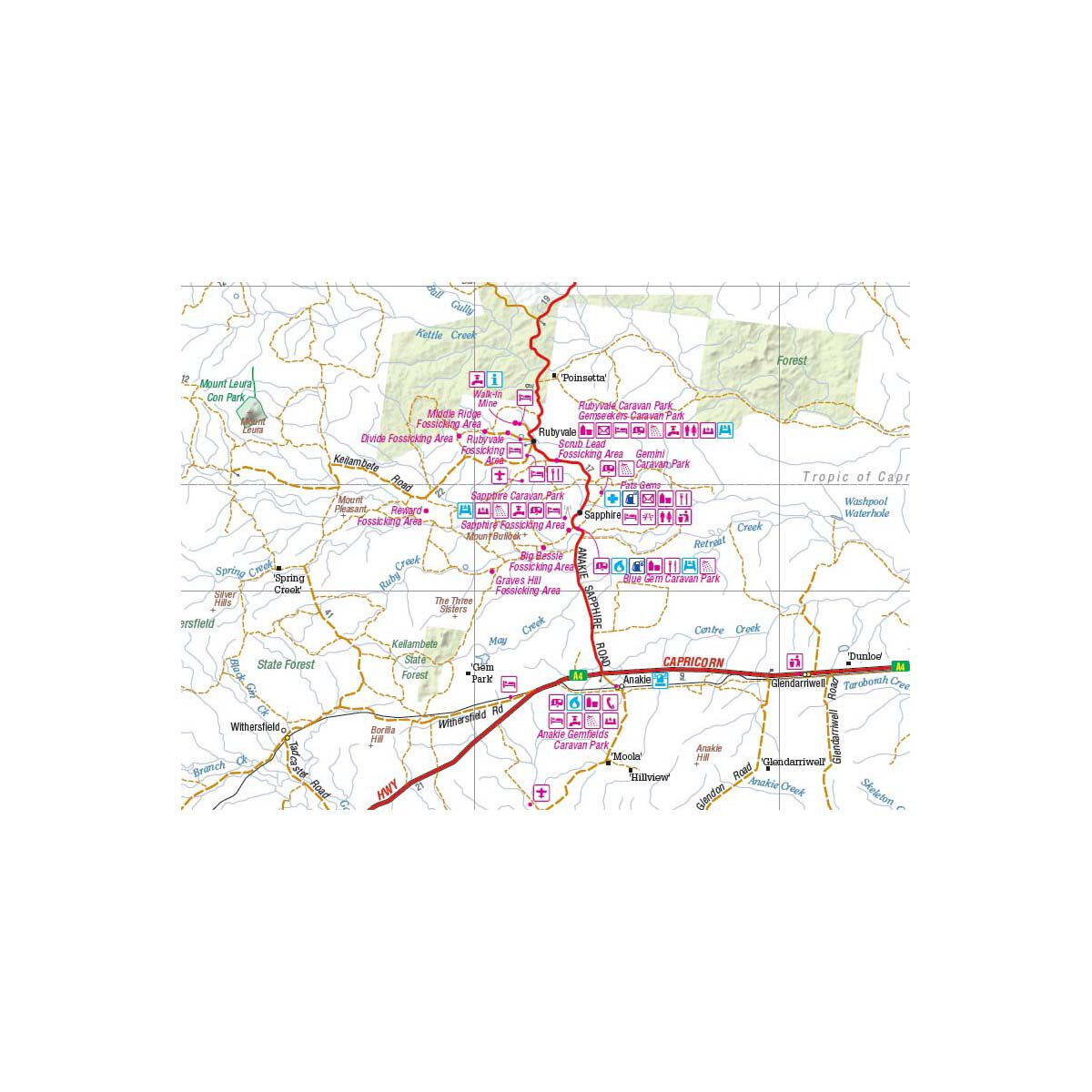 Hema Map Central Queensland Map, , bcf_hi-res
