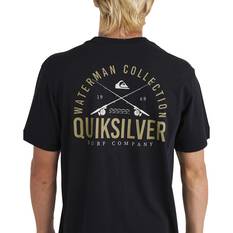 Quiksilver Men’s South Side Short Sleeve Tee, Black, bcf_hi-res