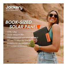 Jackery 300 Plus Solar Generator + SolarSaga 40W Mini Solar Panel, , bcf_hi-res