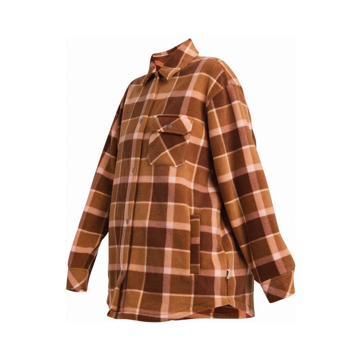 Quiksilver Women&rsquo;s Camp Queen Polar Fleece Shirt, Acorn, bcf_hi-res