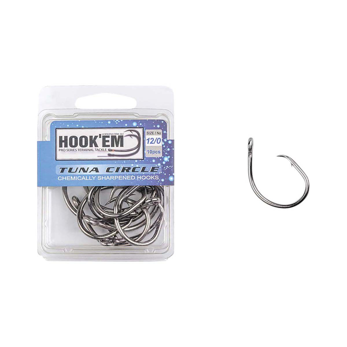 Hook'em Tuna Offset Circle Hook 12/0, , bcf_hi-res