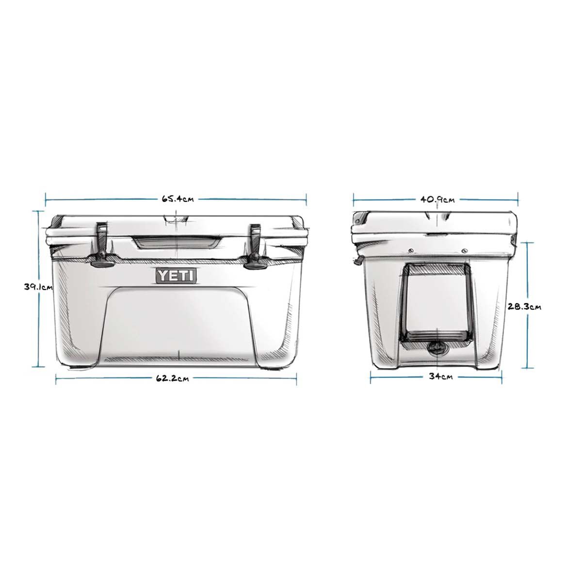 YETI&reg; Tundra&reg; 45 Hard Cooler Charcoal, Charcoal, bcf_hi-res