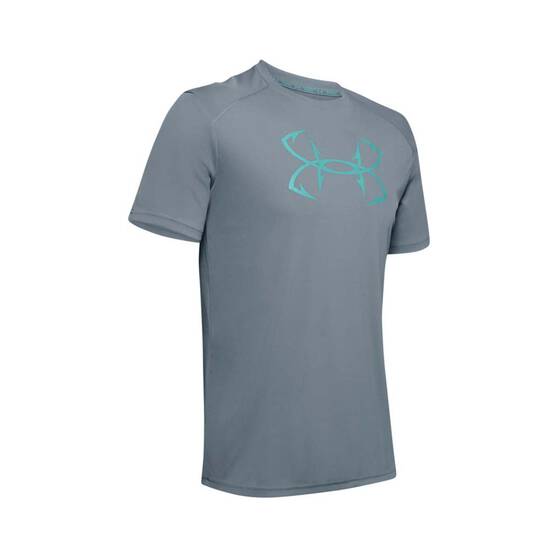 Under Armour Men's Iso-Chill Fish Hook Short Sleeve Tee Hushed Turquoise 2XL, Hushed Turquoise, bcf_hi-res