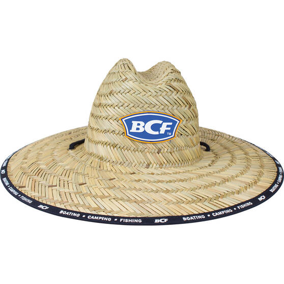 BCF Unisex Brand Straw Hat M, , bcf_hi-res