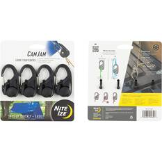 Nite Ize CamJam Cord Tighener Black 4 Pack, , bcf_hi-res