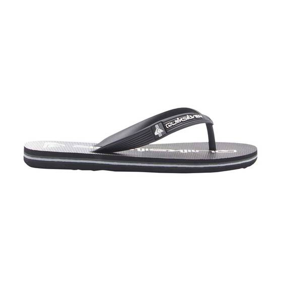 Quiksilver Youth Molokai Art II Thongs, Black, bcf_hi-res