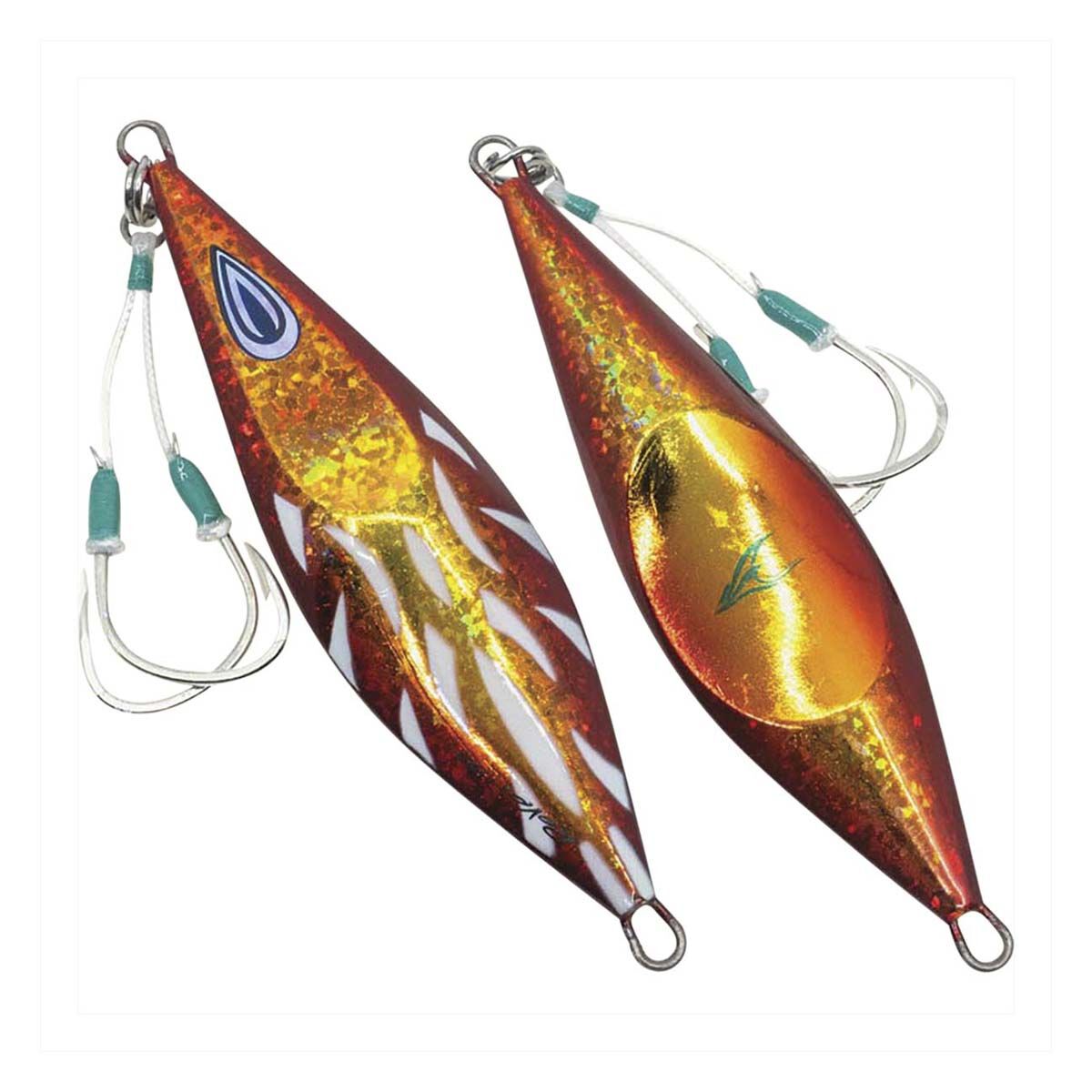 Ocean's Legacy Roven Rigged Jig Lure 200g Burnt Orange, Burnt Orange, bcf_hi-res
