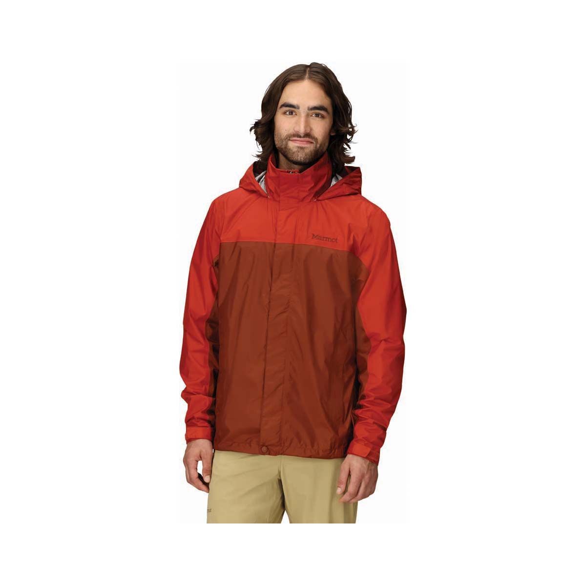 Marmot Men&rsquo;s Waterproof PreCip Eco Jacket, Red, bcf_hi-res