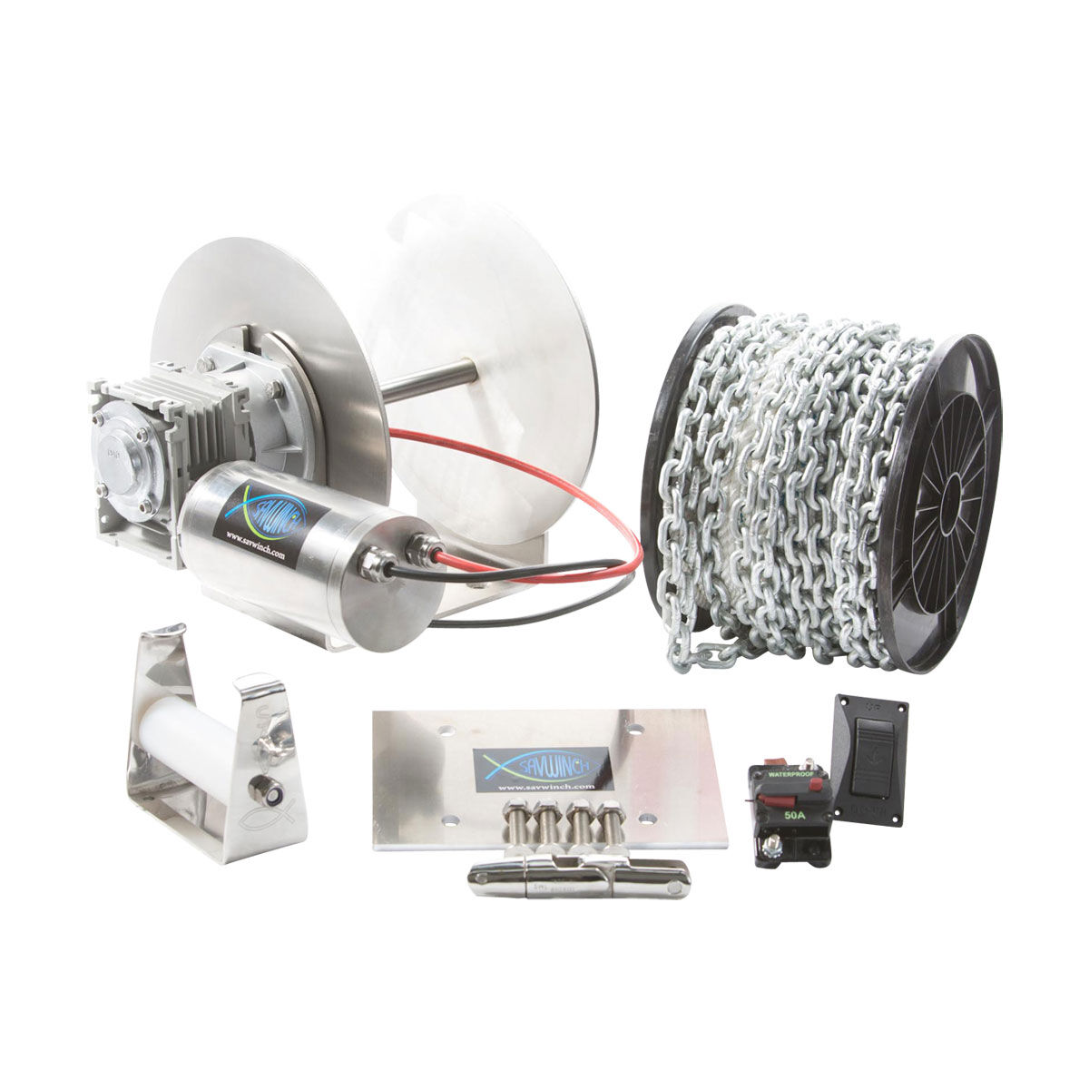 Savwinch Signature 1000-SS Drum Winch Kit, , bcf_hi-res