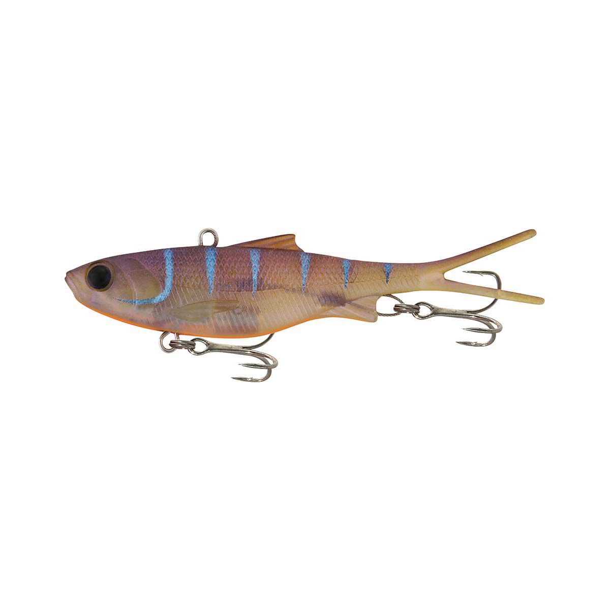 Samaki Vibelicious Fork Tail Soft Vibe Lure 100mm 20g Pearl Shrimp, Pearl Shrimp, bcf_hi-res