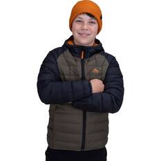 Macpac Kids' Uber Light Hooded Down Puffer Jacket V3 Black / Tarmac 3, Black / Tarmac, bcf_hi-res
