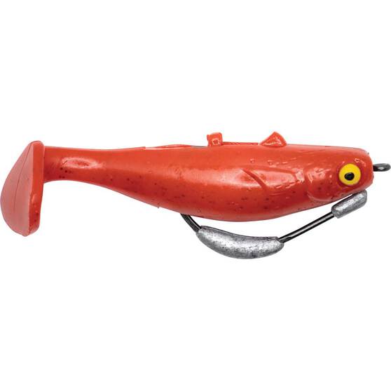 MMD Fat Skipper Soft Plastic Lure 80mm Red, Red, bcf_hi-res