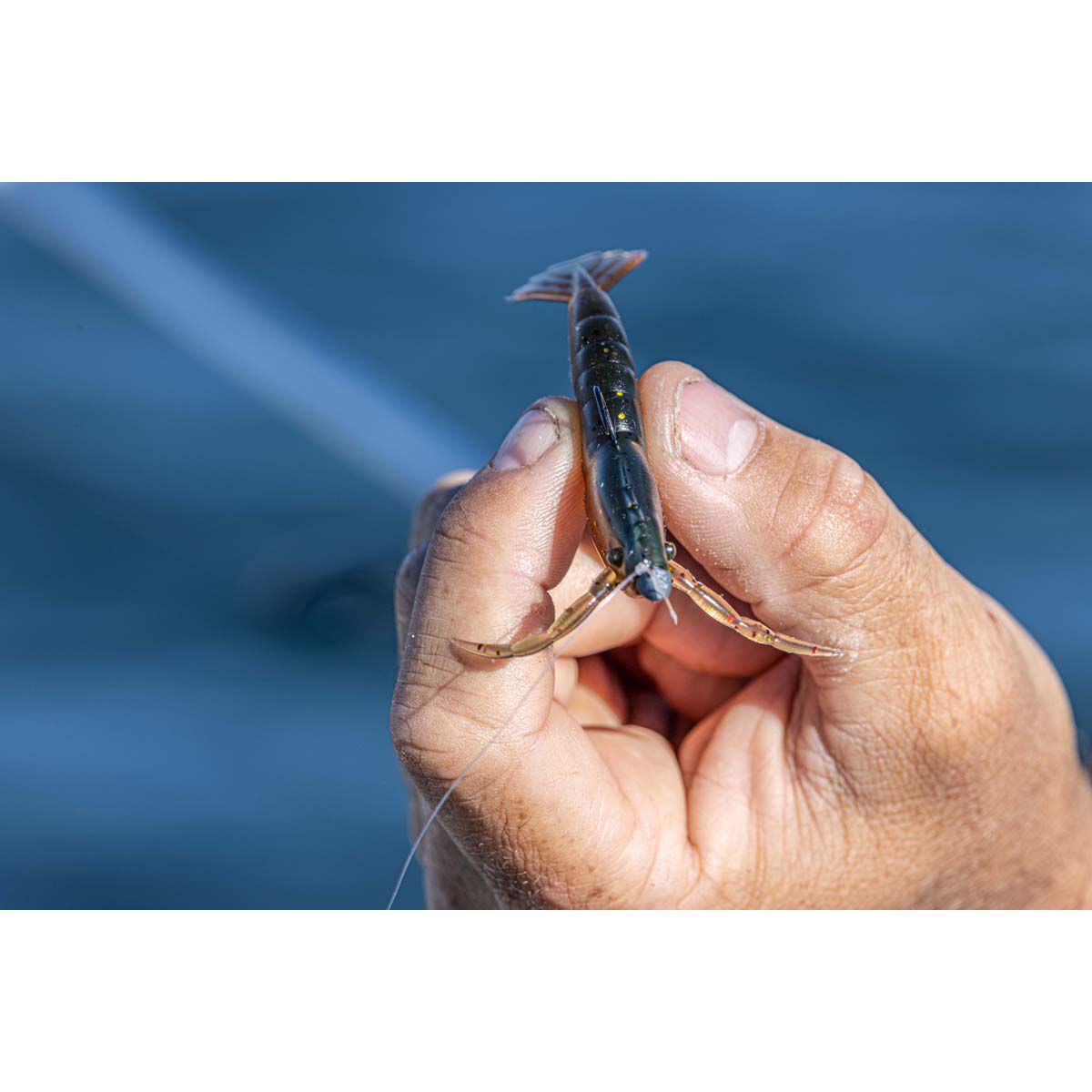 Berkley PowerBait Shrimp Soft Plastic Lure 2in Camo, Camo, bcf_hi-res
