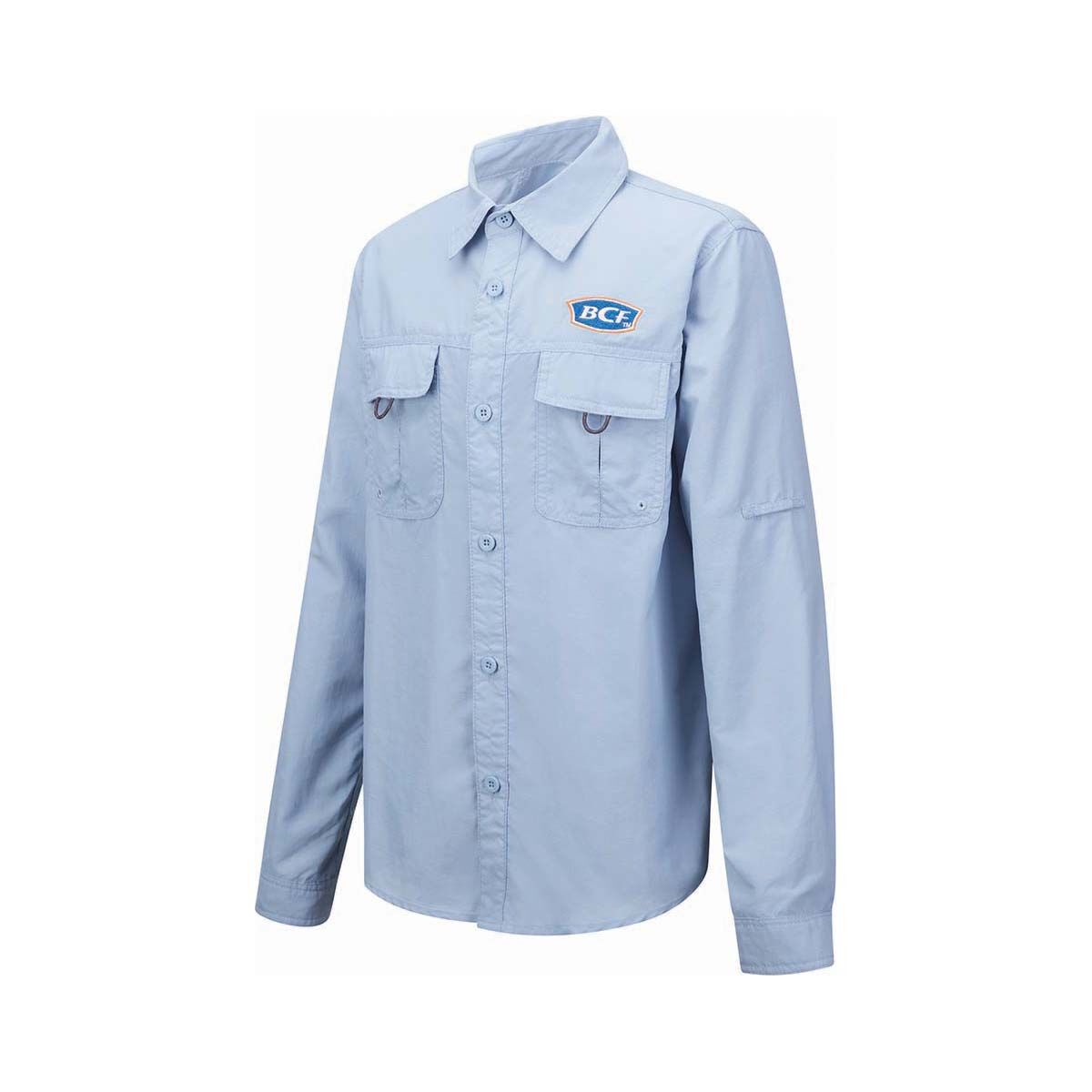 BCF Youth Long Sleeve Fishing Shirt, Spray, bcf_hi-res