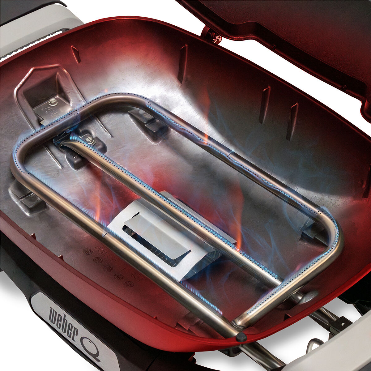 Weber Q+ Flame Red (Q2600N+) LP BBQ, , bcf_hi-res