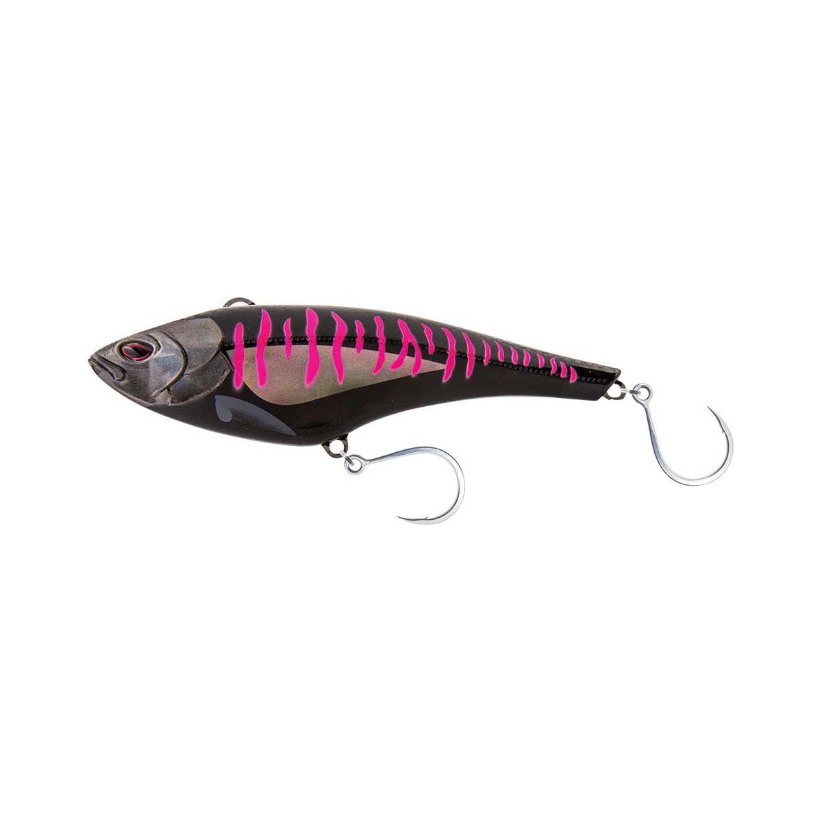 Nomad Madmacs Hard Body Lure 130mm Black Pink Mackerel, Black Pink Mackerel, bcf_hi-res
