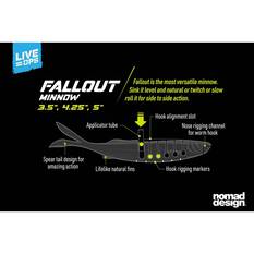 Nomad Live Ops Fallout Minnow Soft Plastic Lure 4.25in Ice, Ice, bcf_hi-res