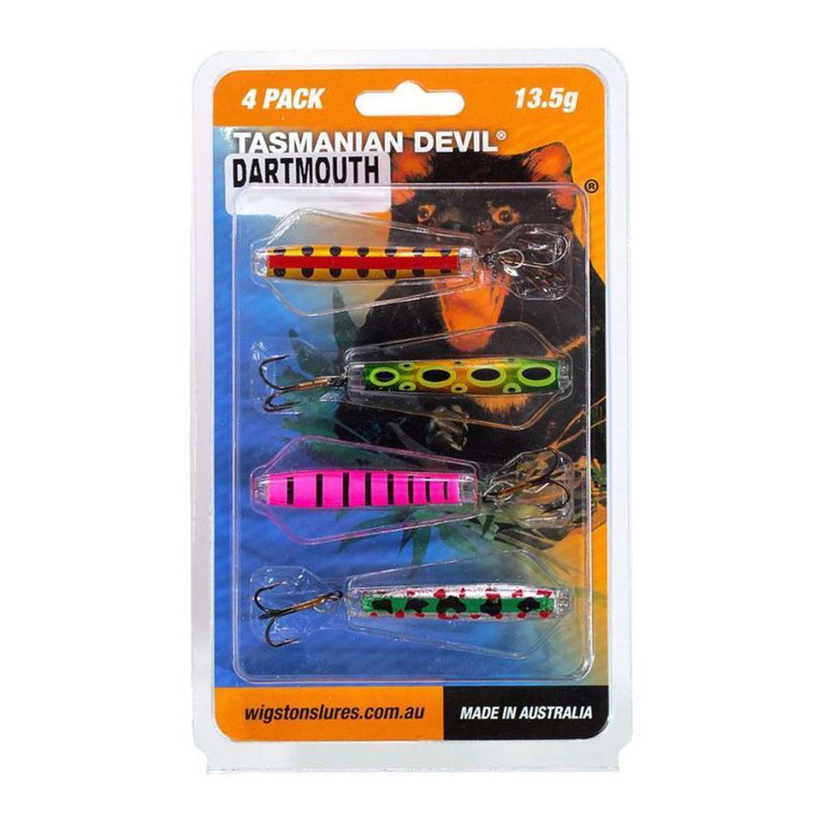 Wigston Tassie Devil Hard Body Lure 4 Pack Dartmouth, Dartmouth, bcf_hi-res