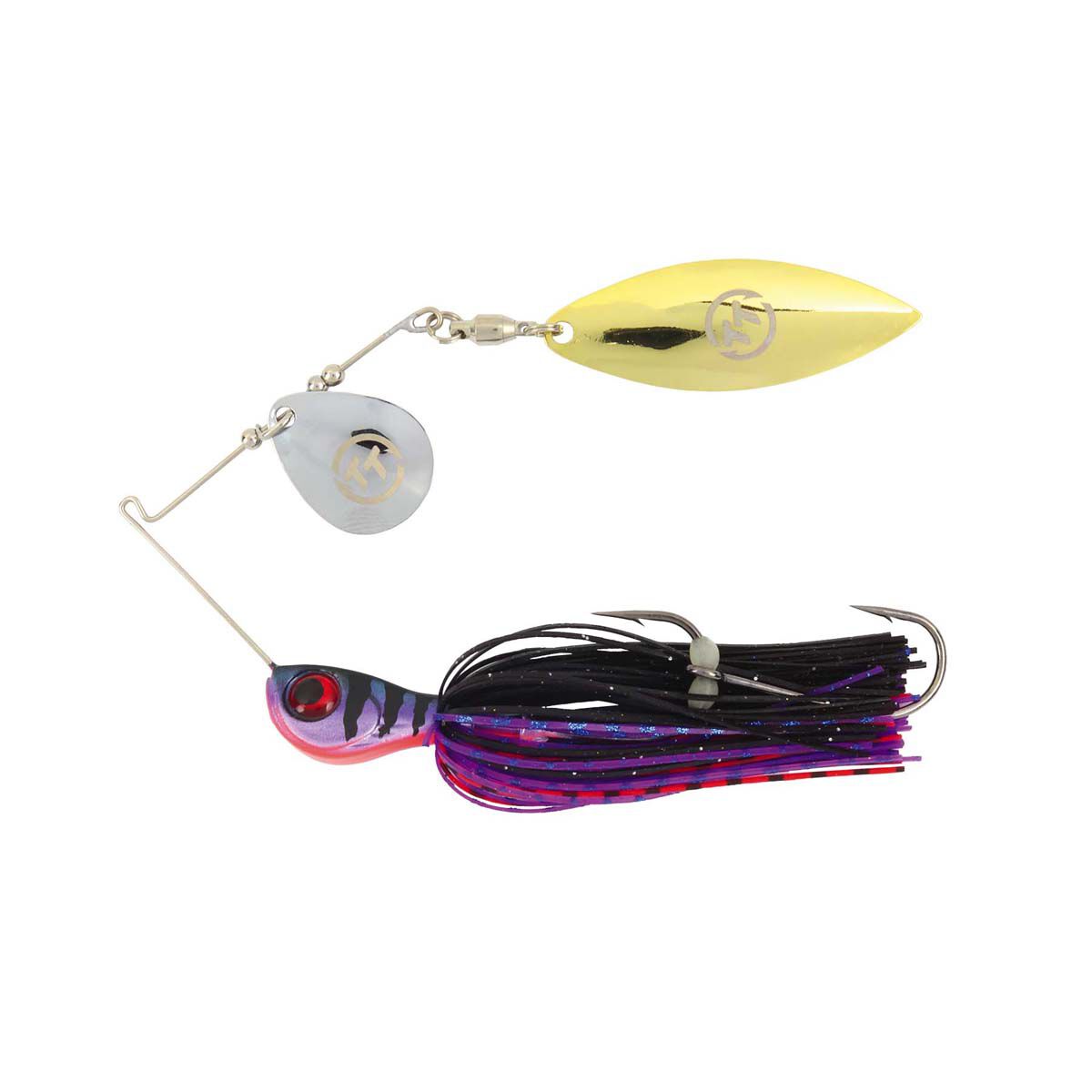 TT Fishing Vortex+ Spinnerbait Lure 3/8oz Purple Nightmare, Purple Nightmare, bcf_hi-res