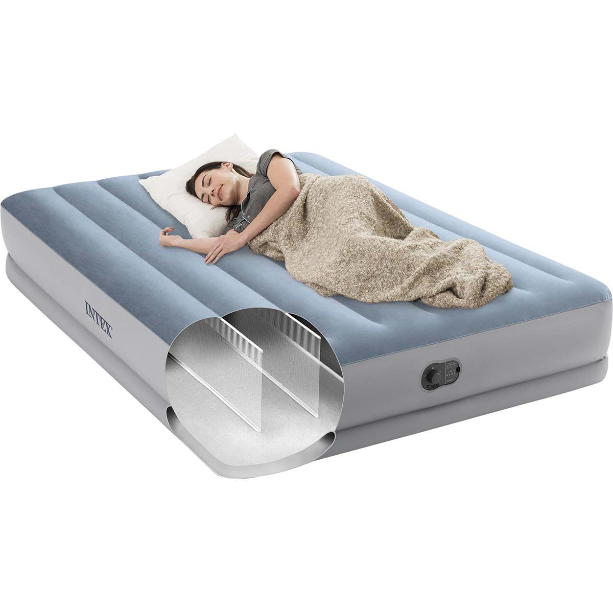 Intex Dura-Beam Plus Comfort Queen Air Bed, , bcf_hi-res