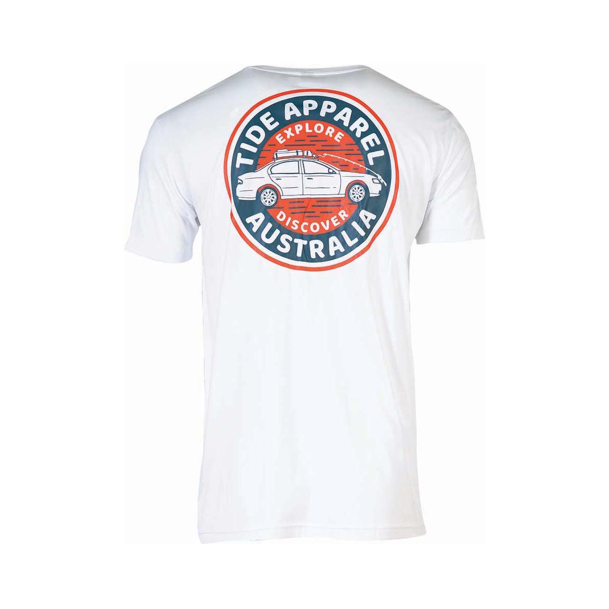 Tide Apparel Men's Falcon Short Sleeve Tee White S, White, bcf_hi-res