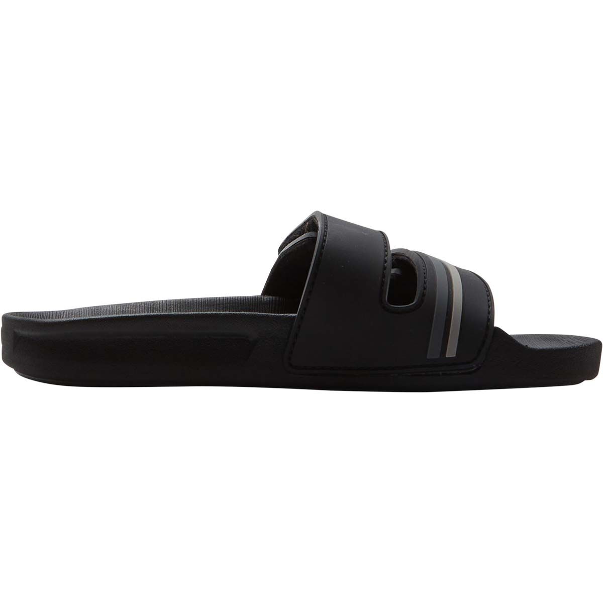 Quiksilver Youth Rivi Double Adjust Slides Black 3, Black, bcf_hi-res