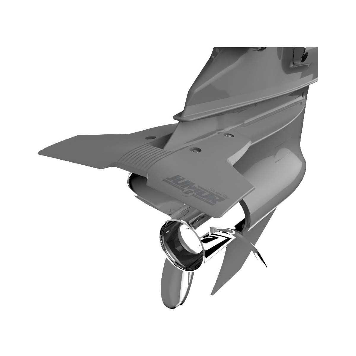 StingRay Classic 2 Junior Hydrofoil Outboard Stabiliser Grey BCF