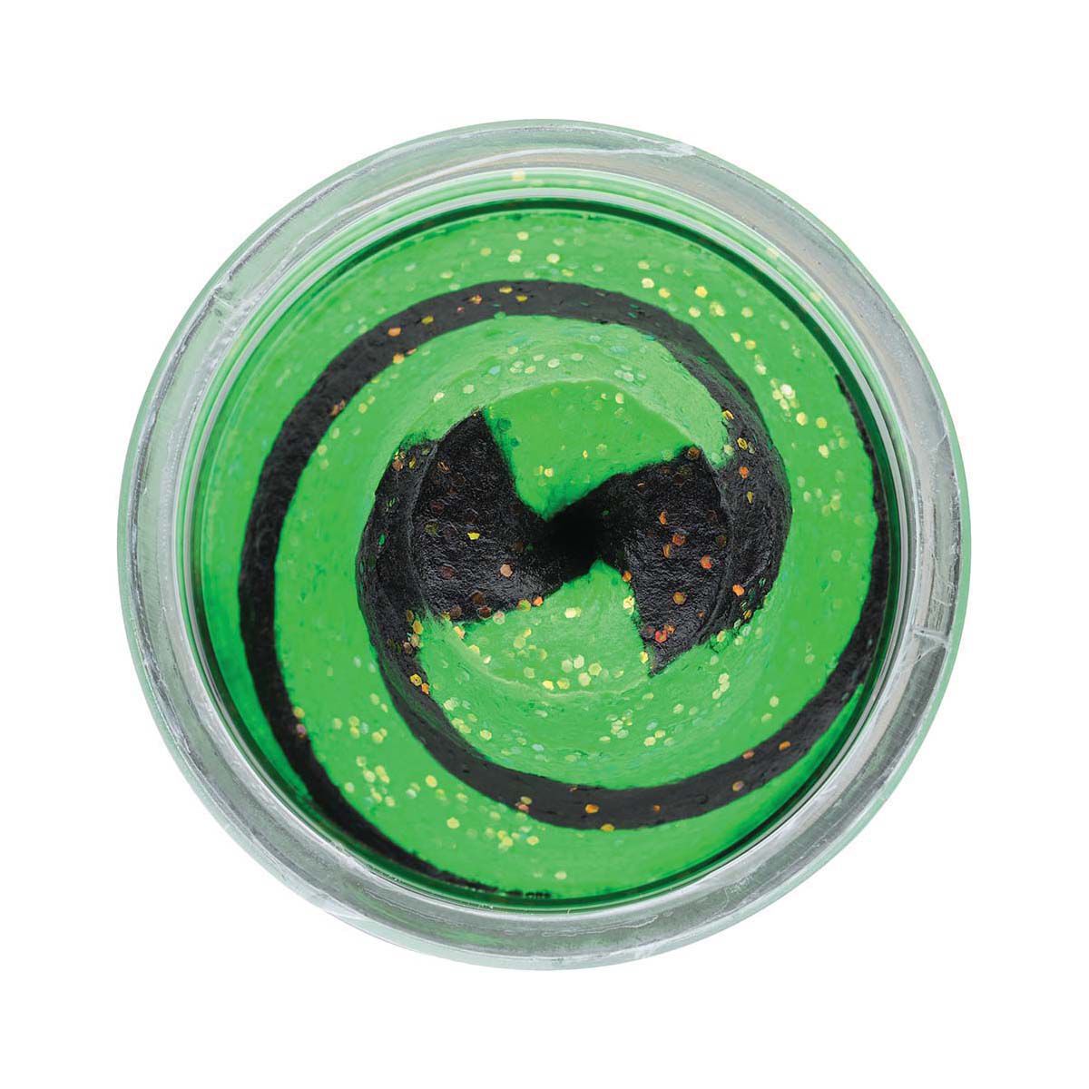 Berkley Powerbait Natural Glitter Trout Bait Black Spring Green, Black Spring Green, bcf_hi-res