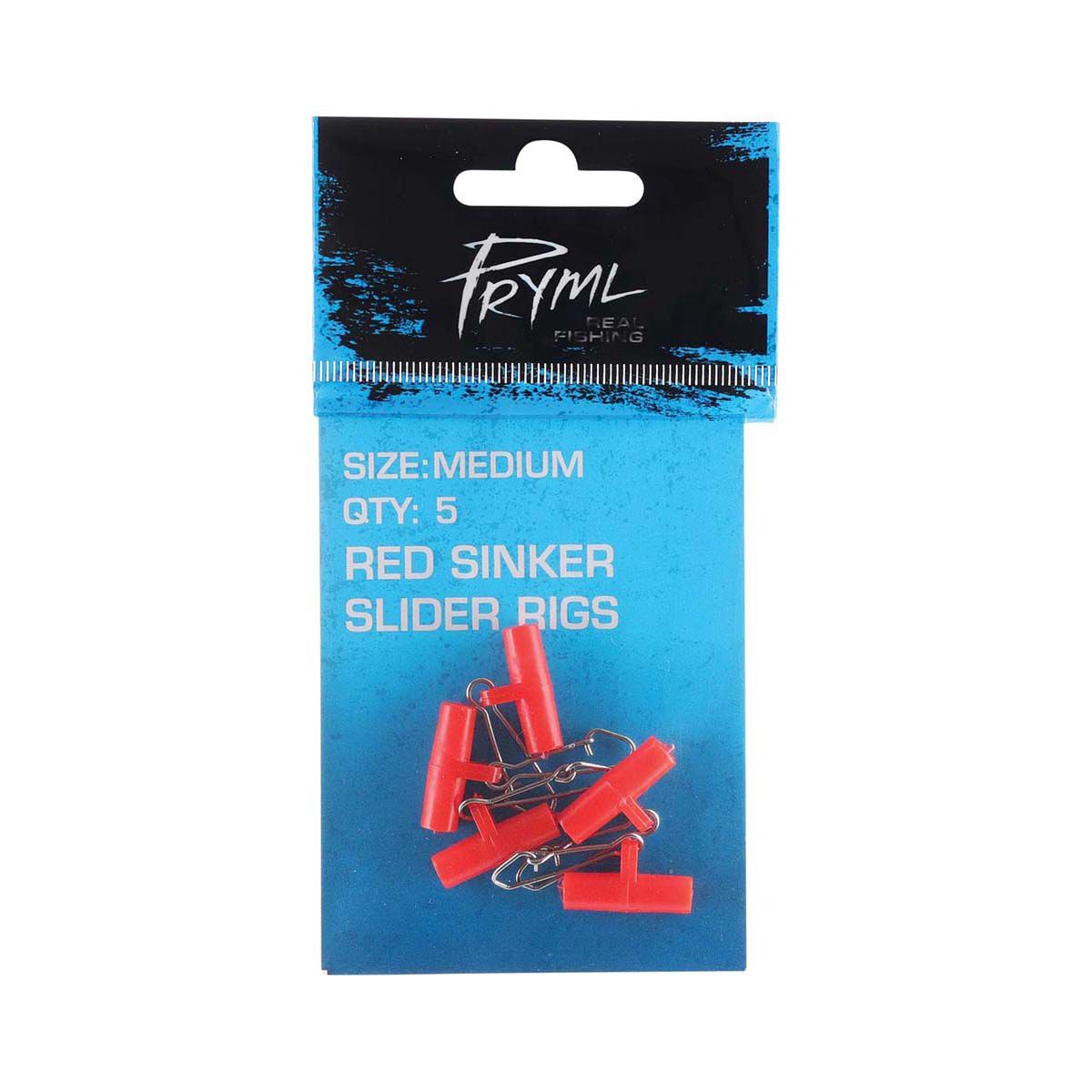 Pryml Sinker Slider 5pk Red Medium BCF