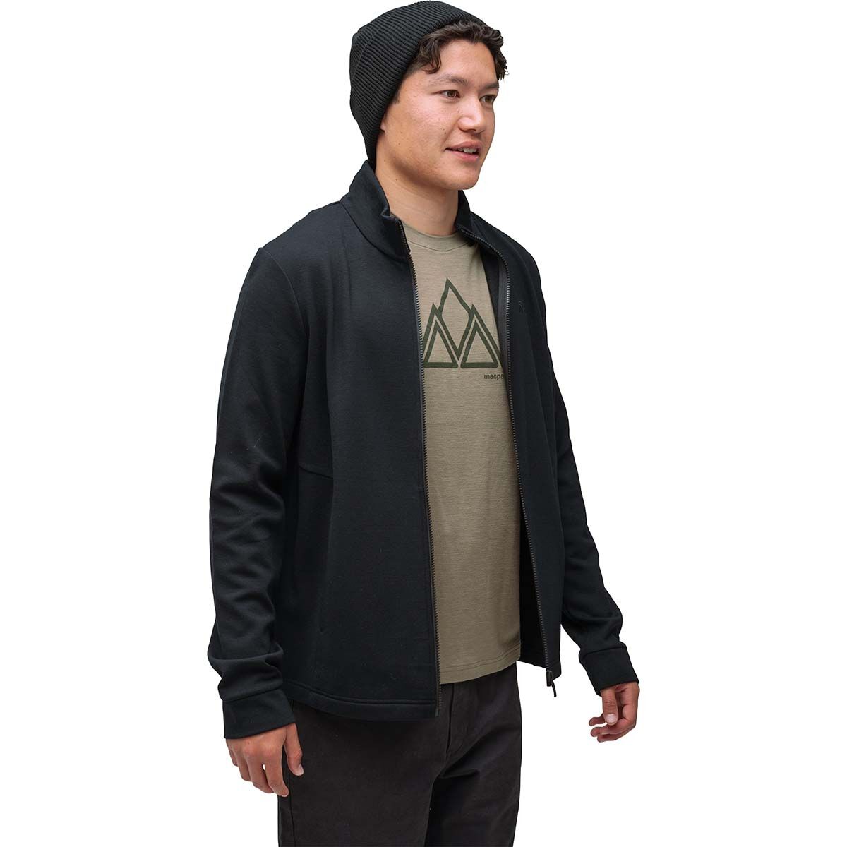 Macpac Men's Craigieburn 280 Merino Blend Hoodie Black S, Black, bcf_hi-res