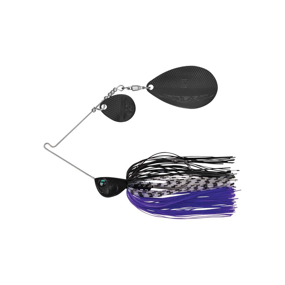 Daiwa Steez Asroc Spinnerbait Lure 3/8oz Black Purple, Black Purple, bcf_hi-res