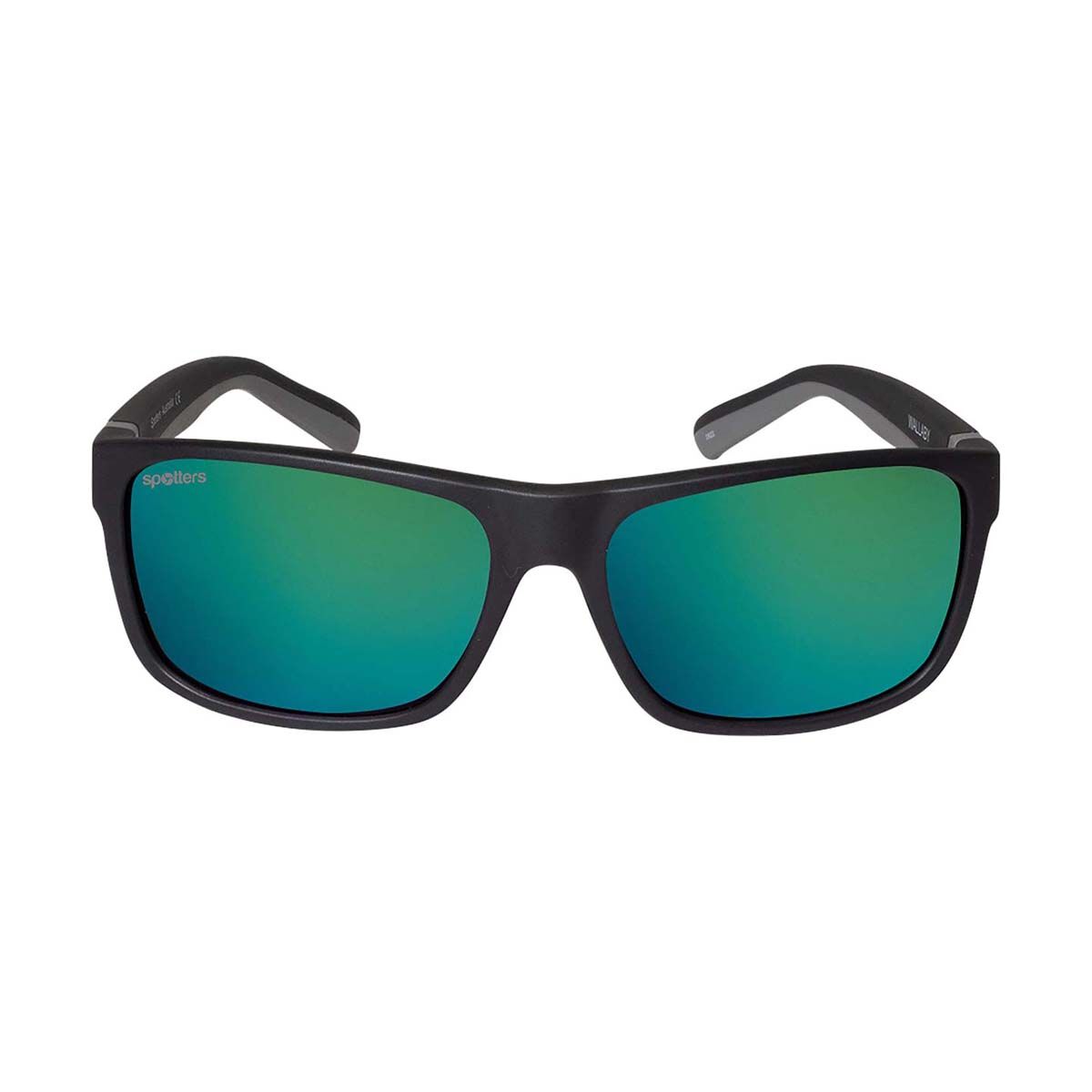 Spotters Wombat Kids' Sunglasses Matte Black with Green Mirror Lens, , bcf_hi-res