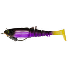 Zerek Flat Shad X Weedless Soft Plastic Lure 130mm Black Jack, Black Jack, bcf_hi-res