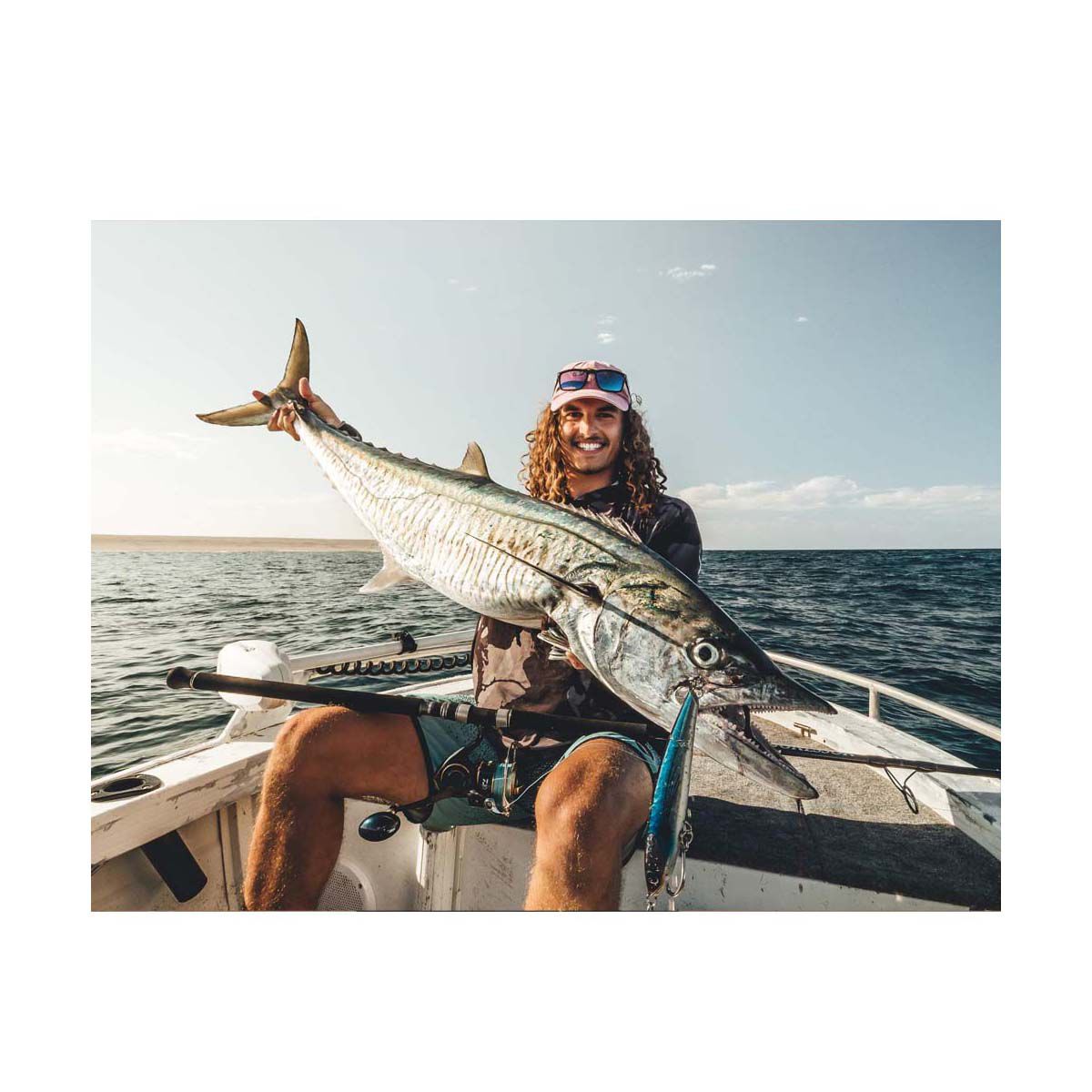 Ocean's Legacy Keeling Stickbait Lure 105mm Nuclear Lumo Mackerel, Nuclear Lumo Mackerel, bcf_hi-res