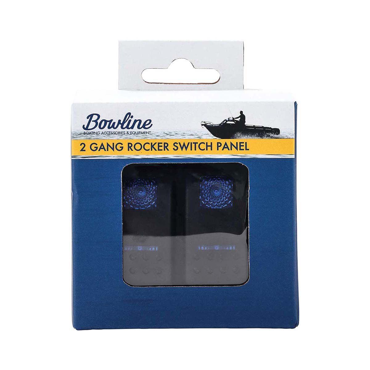 Bowline Switch Panel 2 Rocker LED Black BCF