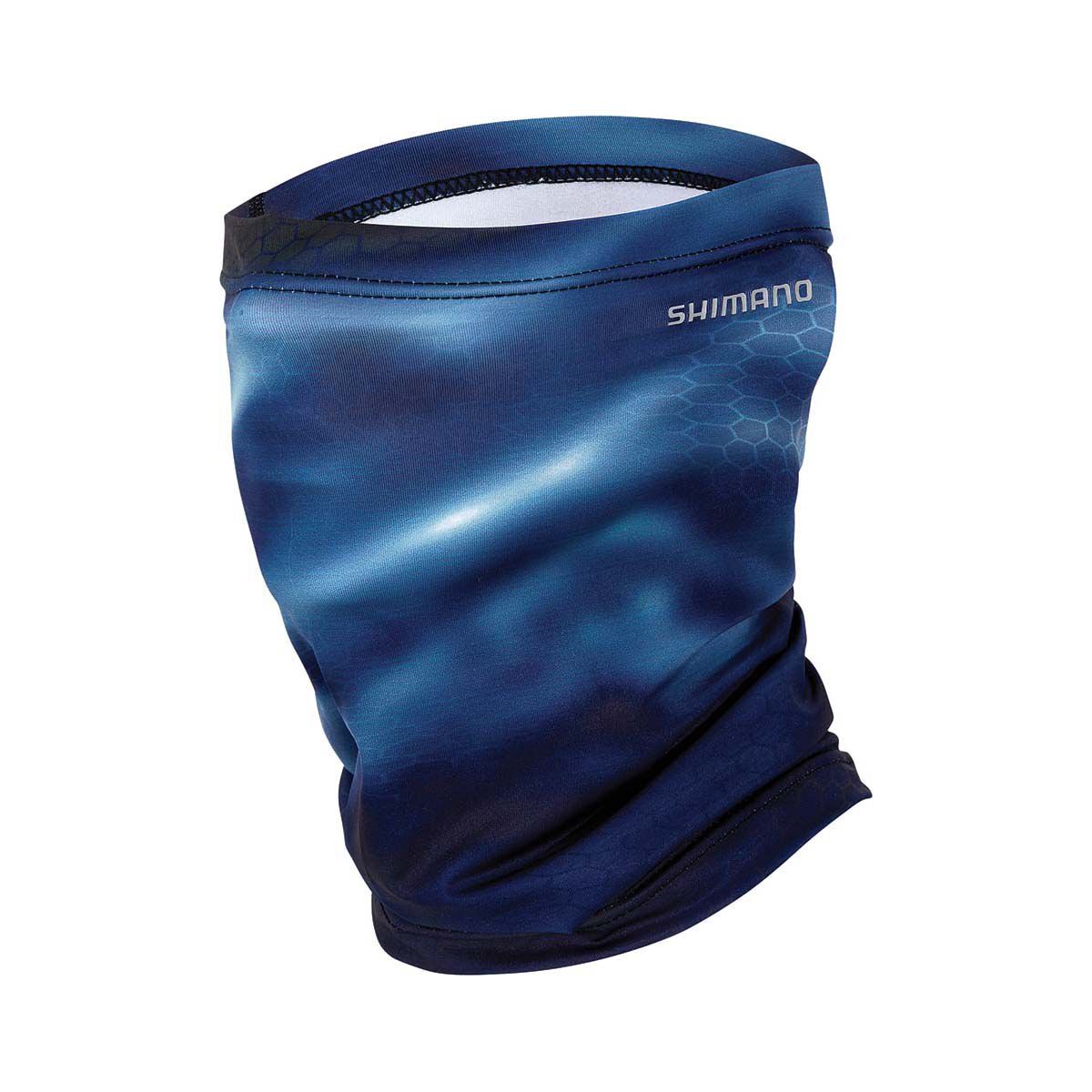 Shimano Unisex Shades&trade; Navy Tech Camo Neck Gaiter Navy Dot Camo, Navy Dot Camo, bcf_hi-res