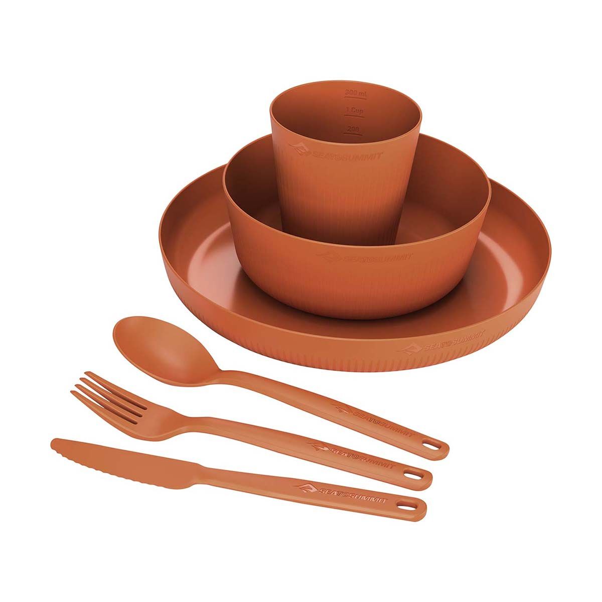 Sea to Summit Camp Dinnerware Set 6 Piece Orange, Orange, bcf_hi-res