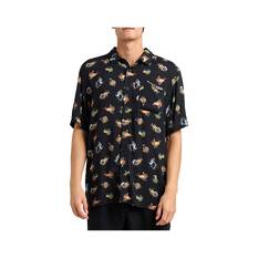 The Mad Hueys Men’s Drink Like A Fish Woven Shirt, Vintage Black, bcf_hi-res